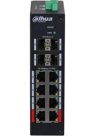 Dahua 8port Hs4412-8et-120 10/100 1-fsp Endüstriyel 120w Poe Switch