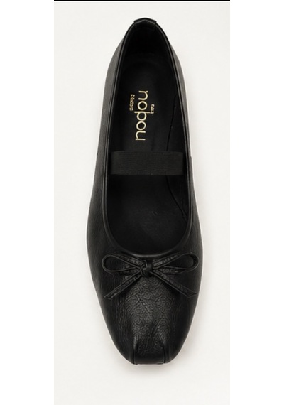 N Napa Shoe Np.19210.siyah.deri Babet