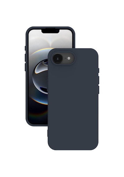 iPhone Uyumlu 16e Kılıf Kamera Korumalı Silikon Rubber Arka Kapak Lacivert