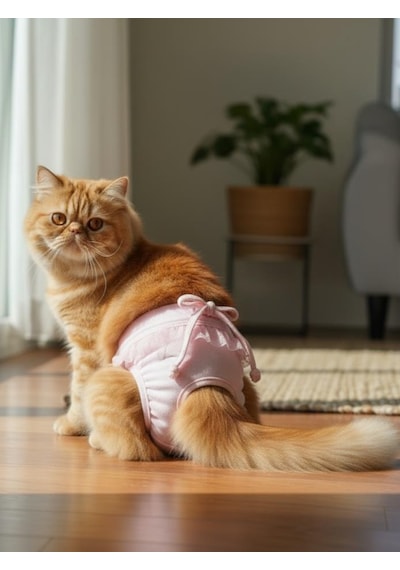 Rosie Pink Kedi İç Çamaşırı Regl Külot Don