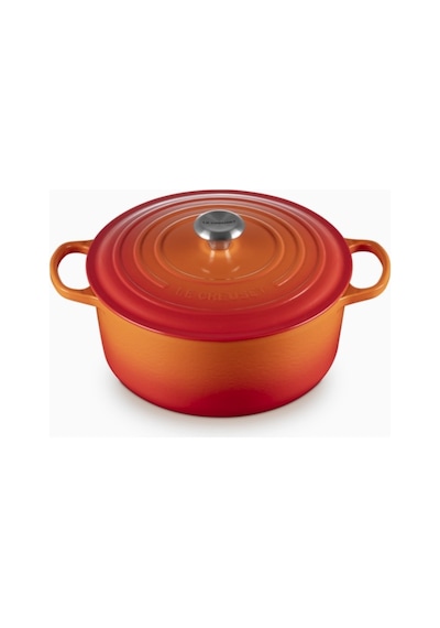 Le Creuset Yuvarlak Ikonik Lüks Döküm Tencere 28 Cm Turuncu