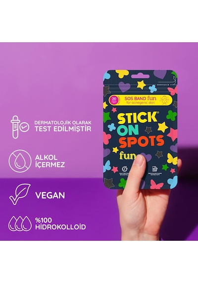 Sos Band Fun Pimple Patch Hidrokolloid Sivilce Ve Akne Bandı 20 Adet