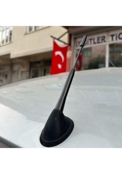 Oto Anten Siyah Tavan Anteni Ve Gövde Takımı Uzun Kısa Ayarlanabilir Tüm Araçlara Uyar