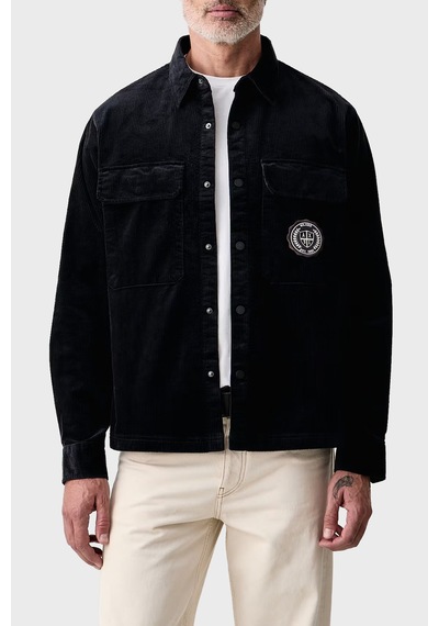 Armani Exchange Pamuklu Göğüs Cepli Kadife Gömlek Erkek Gömlek Xm003245 Af27114 Ub101 Lacivert
