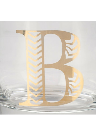 Mudo Home Monogram Bardak - B 300ml Altın