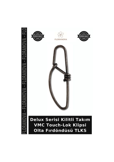 Delux Serisi Kilitli Takım Vmc Touch-lok Klipsi Olta Fırdöndüsü Tlks No:2 - 8lı