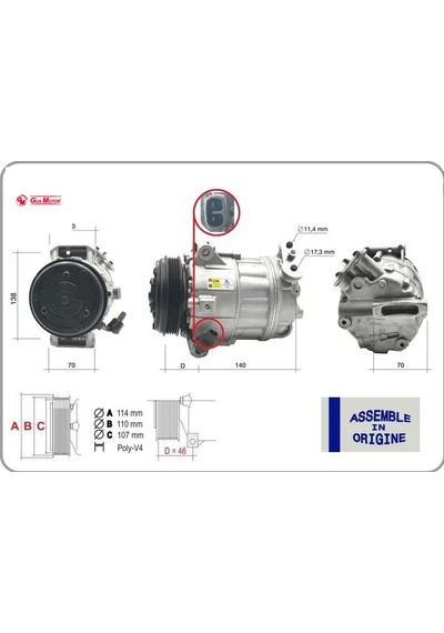 Klima Kompresörü Fıat Ducato 06 19 2.3d Mtj 71796979/ 1391387080/ 5802212928