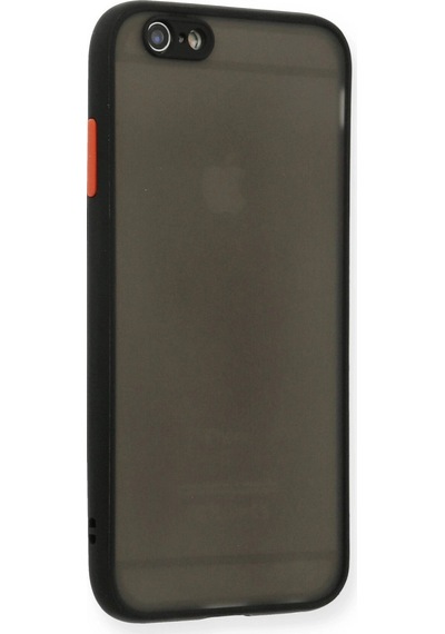 Apple Uyumlu,  iPhone 6 Kılıf Montreal Silikon Kapak - Siyah