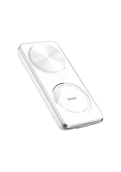 Ch-1150 3in1 Katlanabilir Manyetik Kablosuz Şarj Cihazı Ve Standı - Beyaz