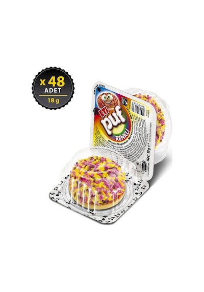 Eti Puf Renkli 18 g x 48 Adet