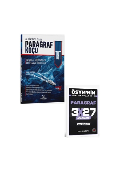 2027 Yayındenizi 2027 Tyt Paragraf Koçu Soru Bankası+ Evp Akademi Paragraf
