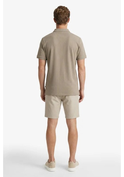 Nautica Erkek Bej Regular Fit Polo Yaka T-shirt-14607