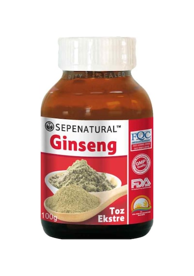 Sepe Natural Korean Ginseng Kore Ginseng Kök Ekstresi Toz 100 G