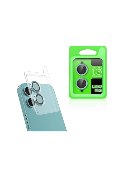 Goocamp Apple Uyumlu iPhone 16 Plus Cl-07 Kamera Lens Koruyucu-açık Yeşil Açık Yeşil