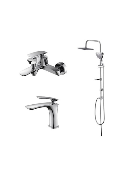 Newarc Slim Lavabo,banyo Bataryası,duş Ünitesi Set 6998