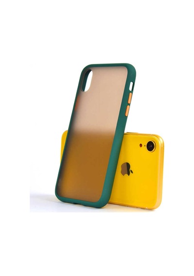 Apple Uyumlu iPhone XR 6.1 Kılıf Zore Fri Mat Yüzey Renkli Kenar Kılıf