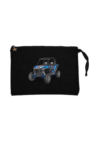 Polaris RZR Atv Siyah Clutch Astarlı Cüzdan / El Çantası Siyah