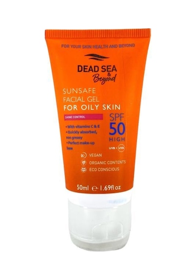 Dead Sea & Beyond Sunsafe Facial Gel For Oily Skin SPF50 50 ML
