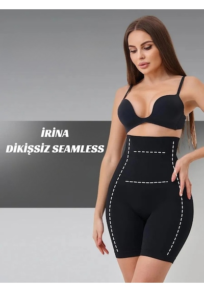 Mistirik Irina Model Toparlayıcı Şekillendirici Tayt Şort Push Up Etkili Siyah Renk SiYAH