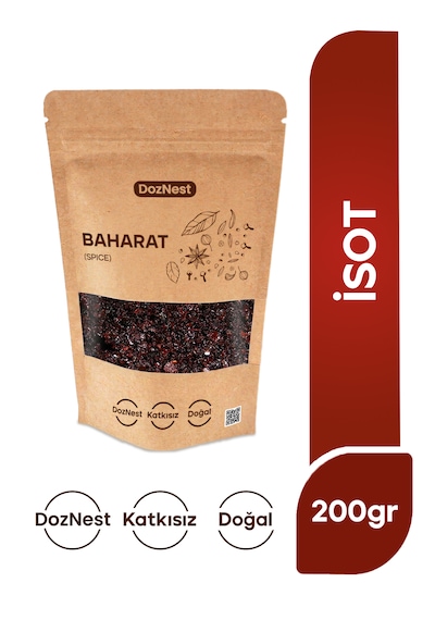 Doznest İsot Biber 200 Gr Şanlıurfa Usulü Yoğun Aromalı Baharat Kebap, Çiğ Köfte Ve Et Yemekleri İçin