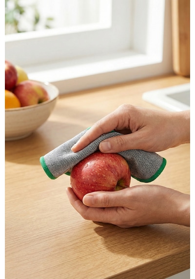 Twino 6 Prç Deneyim Seti Microfiber Zor Kir Temizlik Mutfak Banyo Bulaşık Teli Temizleme Ovma Bezi