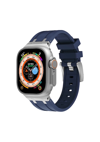 Mobilteam Watch 7 45mm Uyumlu Krd-89 Uyumlu Kordon-lacivert