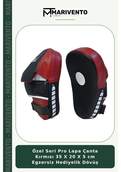 Özel Seri Pro Lapa Çanta Kırmızı 35 X 20 X 5 Cm Egzersiz Hediyelik Dövüş