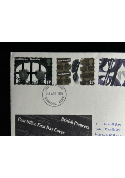 İngiltere Fdc 1976 British Pioneers Social Reformers İlk Gün Zarfı Tam Seri
