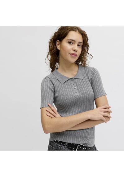 Jack & Jones Kadin Polo Triko - Hadley - 12280289 Medium Grey Melange