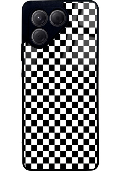 Tecno Pova 7 Damalı Tasarımlı Glossy Telefon Kılıfı Çok Renkli