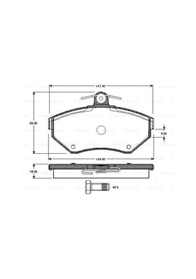 Vw Polo 1.4Tdi 1999-2001 Bosch Ön Balata