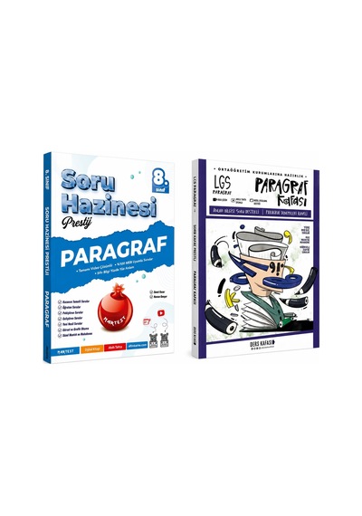 Nartest Yayınları 8.sınıf Paragraf Soru Hazinesi Ve Ders Kafası 8.sınıf Paragraf Soru Bankası Seti 2 Kitap