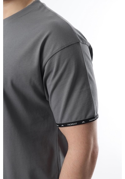 Madmext Füme Basic Erkek Şort T-shirt Takımı E7307 Füme