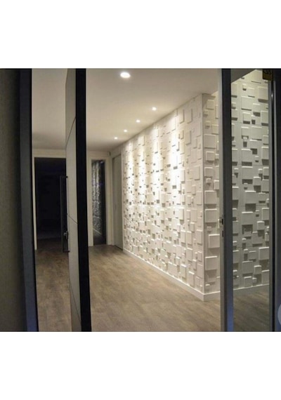 3 Boyutlu Boyanabilir Pvc Duvar Paneli İdea 50-50 Cm 4 Adet-1 Metrekare