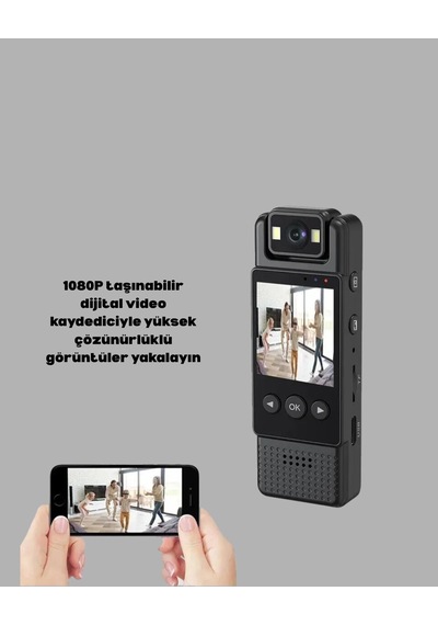Taşınabilir Full Hd Mini Kamera Tft Ekranlı Mh-hs5300-2709