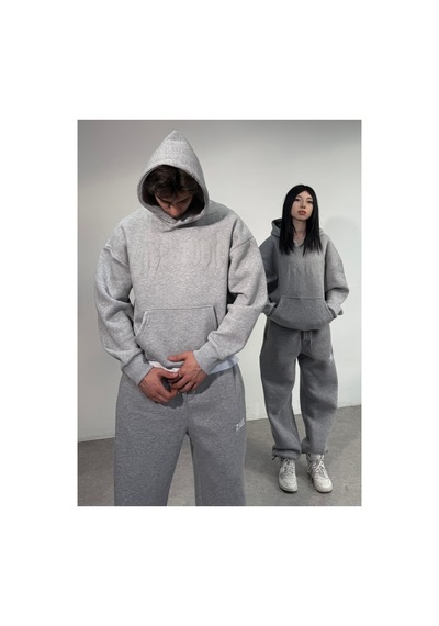 Zaee Zaeestudıo Renge Renk Baskılı Oversize Sweatshirt Gümüş Gri