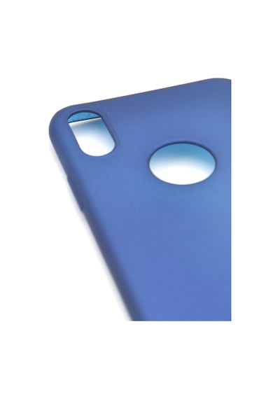 Apple Uyumlu iPhone X Düz Renk Esnek Yumuşak Silikon Kılıf Rubber Lacivert