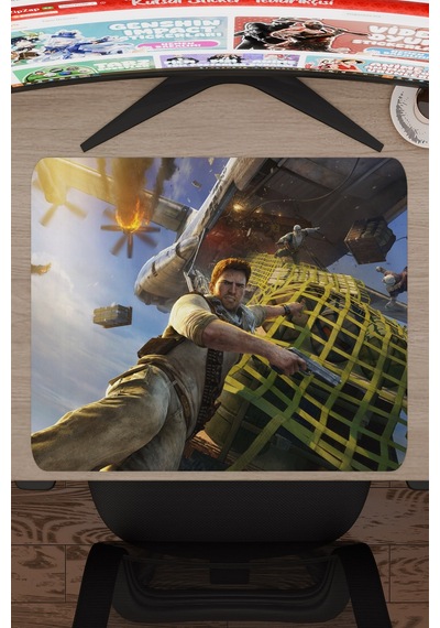 Uncharted Kaymaz Dikişli Kauçuk Oyuncu Mousepad V4 - 48x40 Xl Gaming Mouse Pad Fare Altlığı