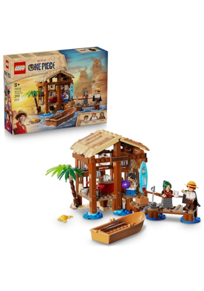 LEGO® ONE PIECE Yel Değirmeni Köyü Kulübesi 75636 - 8 Yaş ve Üzeri Çocuklar için Yaratıcı Oyuncak Yapım Seti (299 Parça)