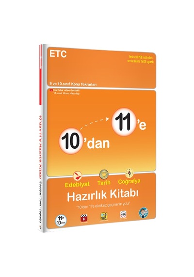 Tonguç Akademi 11. Sınıf 10 Dan 11 E Hazırlık Seti 3 Kitap