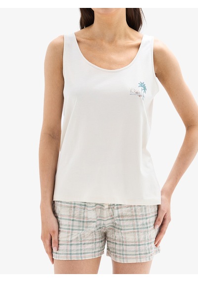 Kadın Pijama Takımı 52070 - Krem Krem