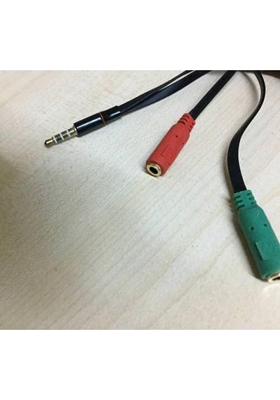 Platoon Kulaklık Mikrofon Ayırıcı Aparat 3.5mm Headphone Mic Audio 1 Erke