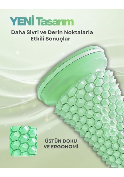 Ayak Masaj Silindiri - Derin Doku Masajı İçin Yüksek Performanslı Silindir Yeşil