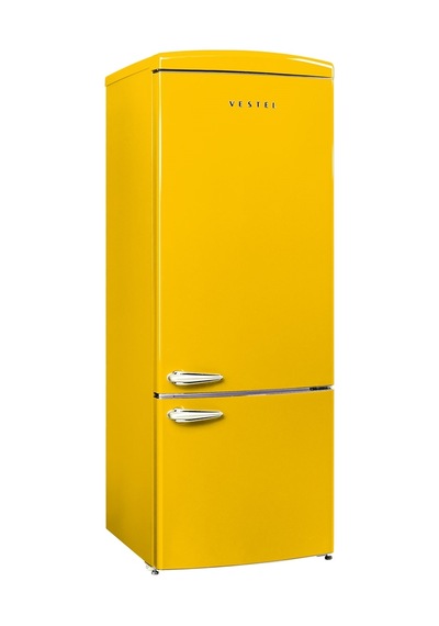 Vestel Retro NFK52111 Sarı 471 LT No-Frost Buzdolabı