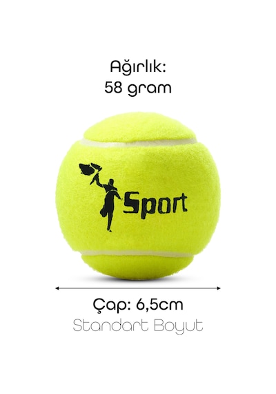 12 Adet Tenis Topu Başlangıç Seviye Eğitim Antrenman Amatör Maç Topu Tennis Ball