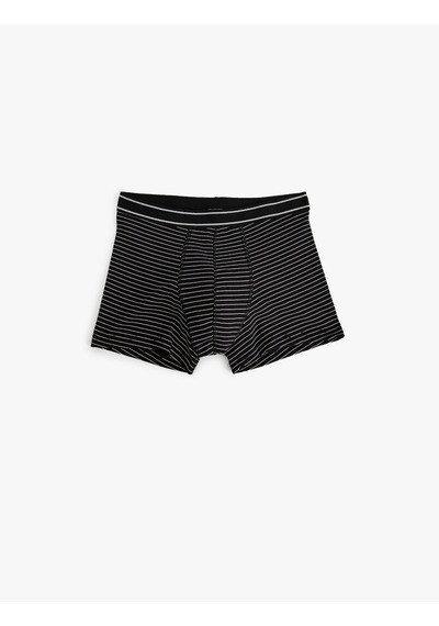 Koton 5'li Boxer Seti Geometrik Desenli Pamuklu Siyah 5wlm90038mk Siyah
