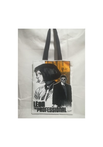 Owl Bag Leon - The Profesional Desenli Tasarım Kumaş Omuz Çantası Beyaz Hardal Siyah