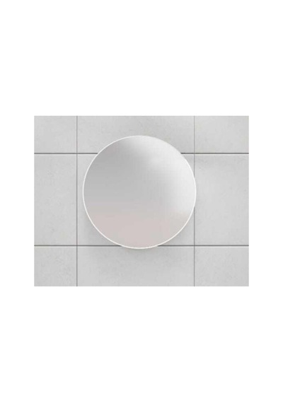 Oval Aynalı Lavabo Üstü Banyo Dolabı - Beyaz Çok Renkli Oval Aynalı Lavabo Üstü Banyo Dolabı - Beyaz Çok Renkli