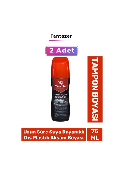 Deluxe Uzun Süre Suya Dayanıklı Eskimiş Kauçuk Yüzey Dış Plastik Aksam Siyah Tampon Boyası 2 Adet