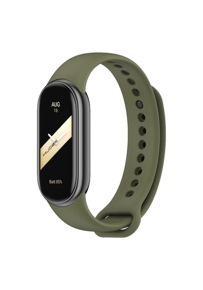 Xiaomi Mi Band 8 9 10 Uyumlu Akıllı Bileklik Silikon Kordon Kayış Haki